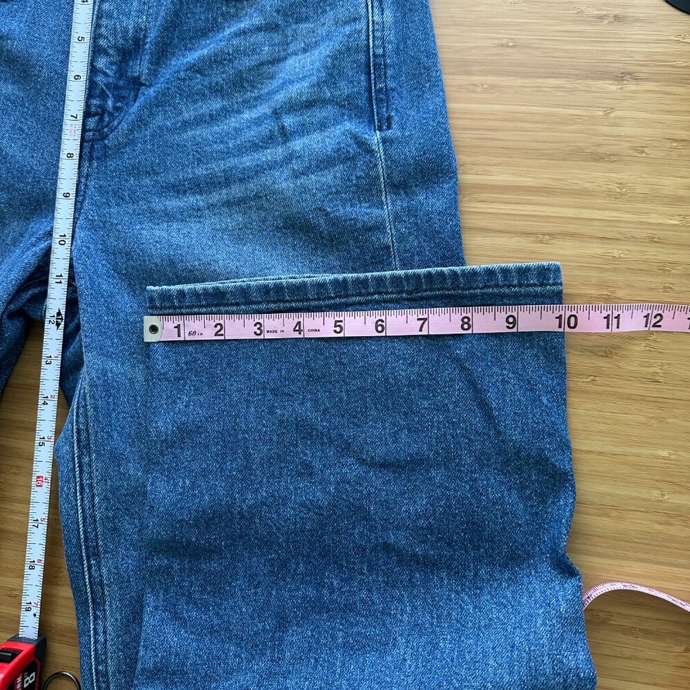 AYR Wide Leg Flare Jeans in Blue Denim - Picture 10 of 12
